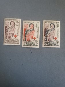 Stamps Laos Scott #B1-3 h