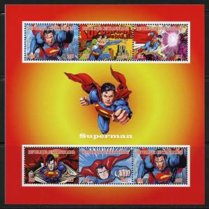 CENTRAL AFRICA  2015  NEW RELEASE SUPERMAN PERFORATE SHEET II  MINT NH