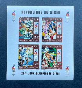 Stamps Sheetlet Olympic Games Atlanta 96 Niger Imperf. 