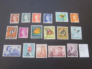 Australia 1966 Sc 394-416 selected FU 