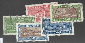 Iceland SC#144-148 Used F-VF SCV$19.95....Fill a Great Spot!