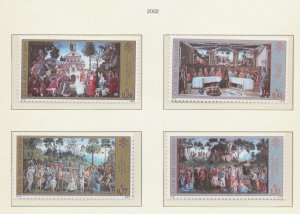 VATICAN - Scott 1215-1218 - MNH  - Sistine Chapel -  2002