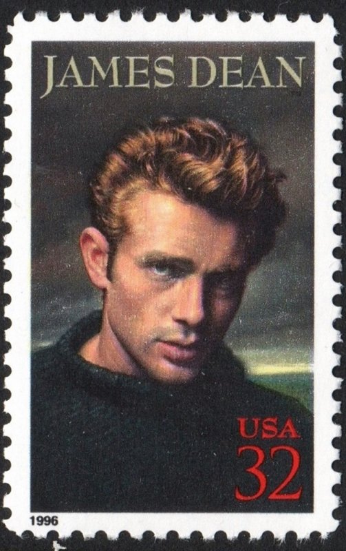 SC#3082 32¢ Legends of Hollywood: James Dean Single (1996) MNH