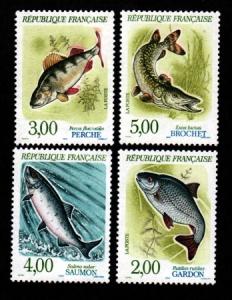 France 2227-2230 Mint NH MNH Flora Fauna Game Fish!