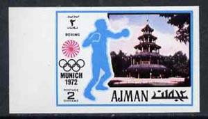 Ajman 1971 Boxing 2dh from Munich Olympics imperf set of ...