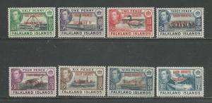 Falkland Islands South Orkneys  Scott catalogue # 4L1-4L8 Unused Hinged