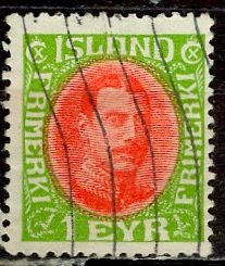 Iceland: 1931; Sc. # 176, O/Used Single Stamp