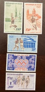 D)1972, NIGER, OLYMPIC GAMES SERIES, MUNICH, R.F, GERMAN, LONG JUMP, FOOTBALL,