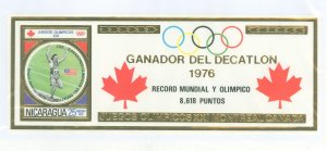 Nicaragua # Mint (NH) Souvenir Sheet (Olympics)