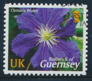 Guernsey  SG 1023  SC# 823  Flowers  First Day of issue cancel see scan