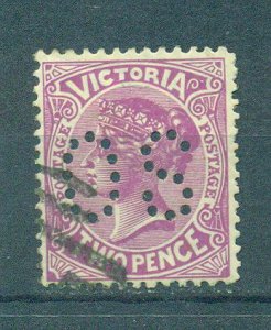 Victoria sc# 220 (perfin) used cat value $.75