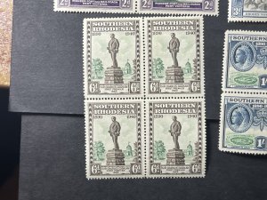 SOUTHERN RHODESIA # 56-63-MINT/NEVER HINGED--COMPLETE SET OF BLOCKS OF 4--1940