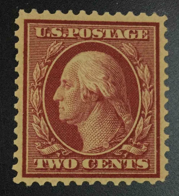 MOMEN: US STAMPS 358 BLUE PAPER MINT OG NH LOT 75801