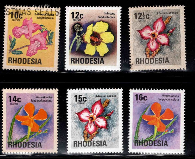 Rhodesia Scott 336-341 Mixed Mint and Used short set,