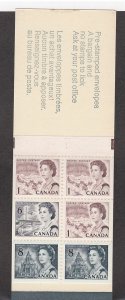 Canada # 544b, Queen Elizabeth II, Dog Sled, Booklet of 6 Stamps, NH, 1/2 Cat.