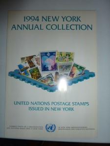 1994 United Nations New York Annual Collection of stamps