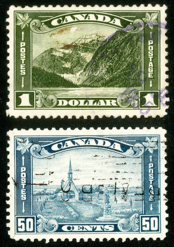 Canada Stamps # 76-7 Used VF Scott Value $45.00