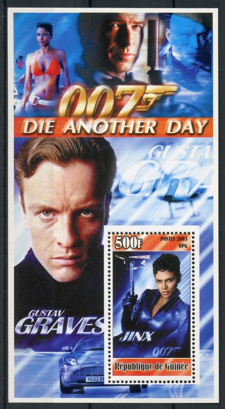 Guinea 2003 MNH James Bond 007 Die Another Day 1v S/S III Movies Stamps