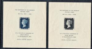 GREAT BRITAIN 1940 Souvenir Sheets Private Issue