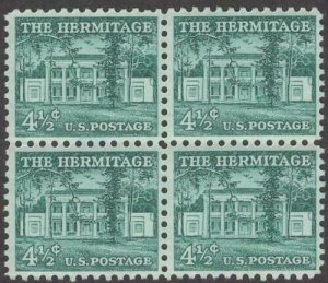 Scott # 1037 - US Block Of 4 - The Hermitage - MNH -1959