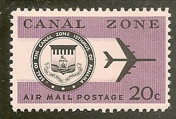 USA  Canal Zone  Scott  C45  Plane, Seal    MNH