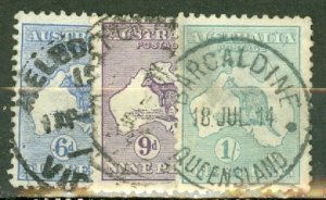 EH: Australia 1-10 used CV $242; scan shows only a few