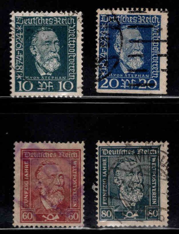 Germany Scott 340-343 Used 1924  stamp set