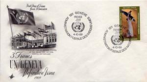 United Nations Geneva, First Day Cover