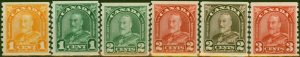 Canada 1930-31 Coil Set of 6 SG304-309 Fine & Fresh LMM 