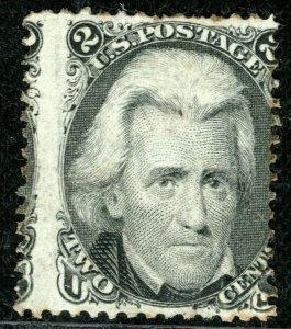 USA Stamp Scott.73 2c Black ANDREW JACKSON (1863) Mint MM Cat $375- ORANGE169