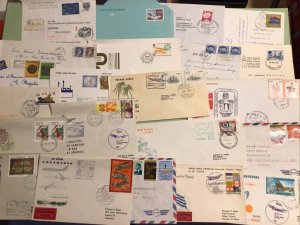 Worldwide Airmail stamps covers & Cards 27 Items Ref A1292