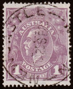 Australia Scott 22, Violet, Die I, Perf. 14 (1922) Used F M