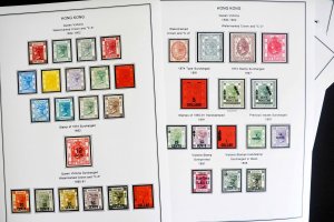 COLOR PRINTED HONG KONG [BRITISH] 1862-1997 STAMP ALBUM PAGES (117 illus. pages)