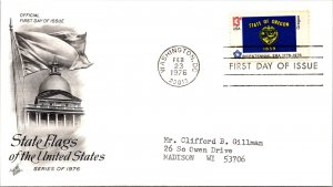 FDC 1976 SC #1682 Artcraft Cachet, Oregon - Washington DC - Single - J1338