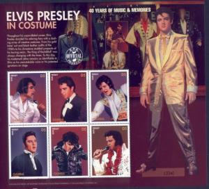 Gambia 1822 MNH Elvis Presley, 40 years of Music & Memories