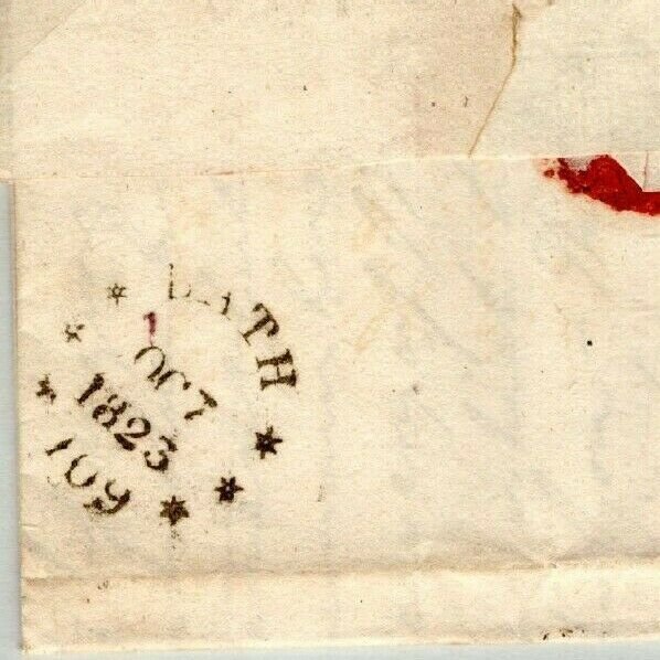 GB Somerset Cover *BATH/ 109* Mileage CDS STARS *7 SOUTH PARADE* EL 1823 MZ322