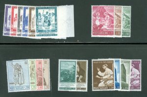 Vatican City 1965 Compete MNH Year Set