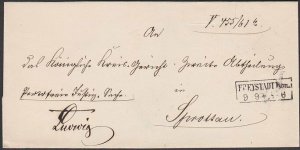 GERMANY c1870 Folded official wrapper ex FREYSTADT.........................P861