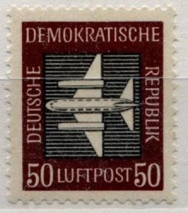 Germany DDR C4 Stylized Plane 1957 Used Postmarked stamps.