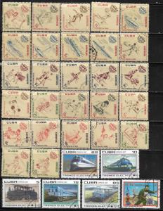 COLLECTION LOT OF 176 CUBA STAMPS 1875+ 4 SCAN