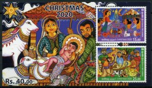 Sri Lanka 2020 MNH Christmas Stamps Nativity 2v M/S