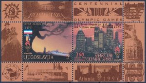 Yugoslavia 1996  Summer Olympics - Atlanta MSS ☀ MNH**