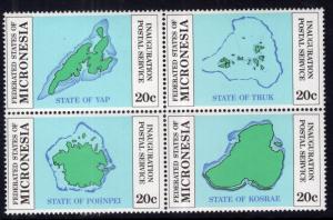 Micronesia 4a Maps MNH VF