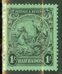 DT: Barbados 175a mint very light hinge CV $75