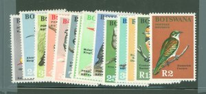 Botswana #19-32 Unused Single (Complete Set) (Bird)