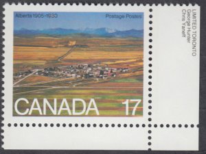 Canada - #864 Alberta - MNH