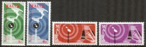 Malta 1977 World Telecommunication Day set of 4 MNH