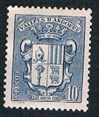 French Andorra 69 MLH Coat of Arms (BP8223)