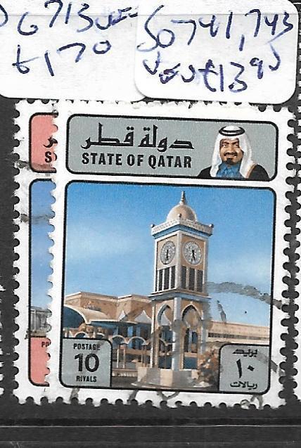 QATAR (P1102B) SG 741, 743  VFU