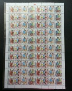 Malaysia Traditional Attire 4 Nation 2015 Costume (sheetlet) MNH *unissued *Rare